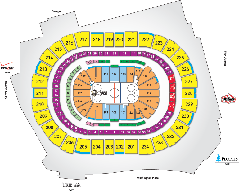 Entrance Gates PPG Paints Arena