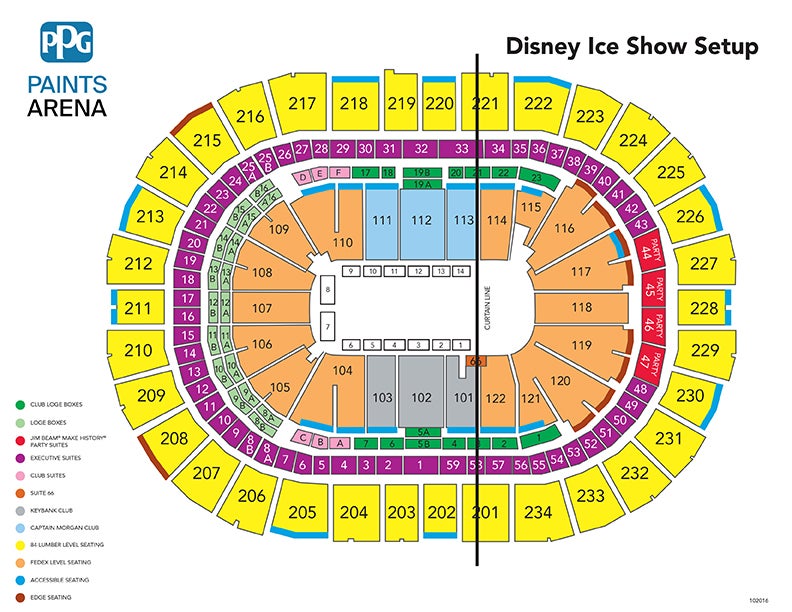 Consol Energy Seating Chart For Disney On Ice