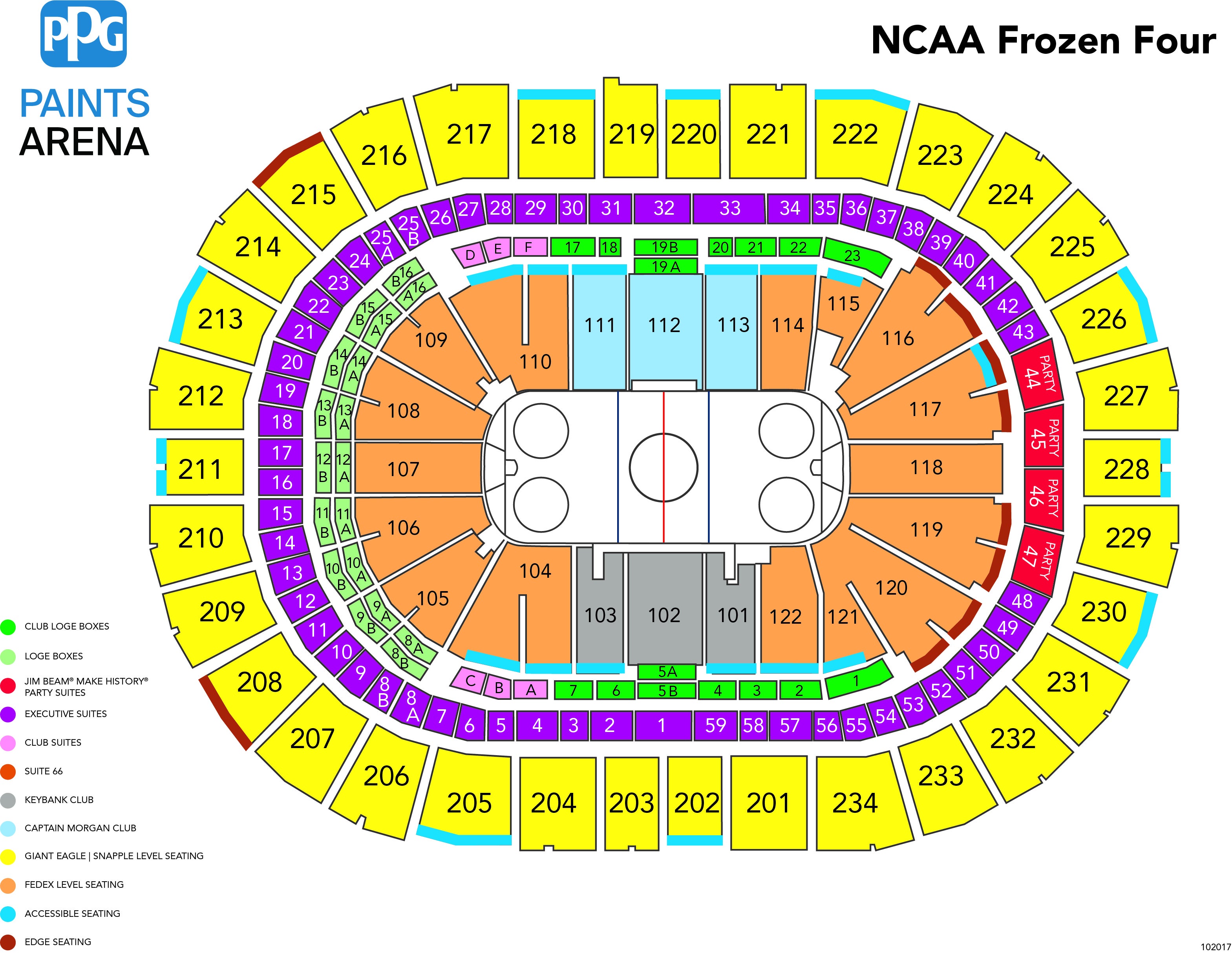 Ppg Paints Hockey Seating Chart