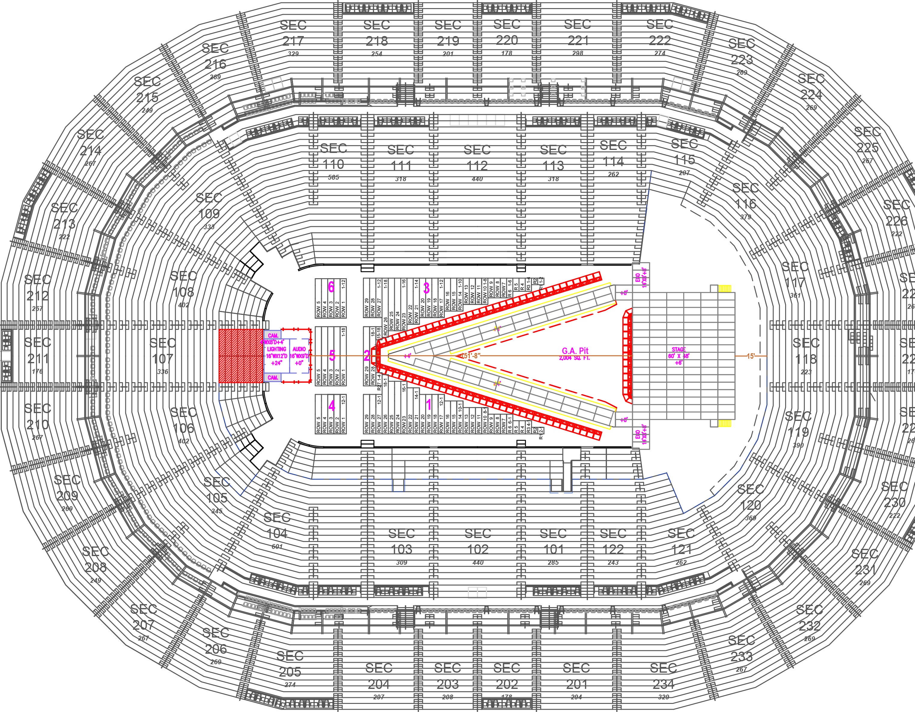 Ppg Paints Arena Interactive Seating Chart