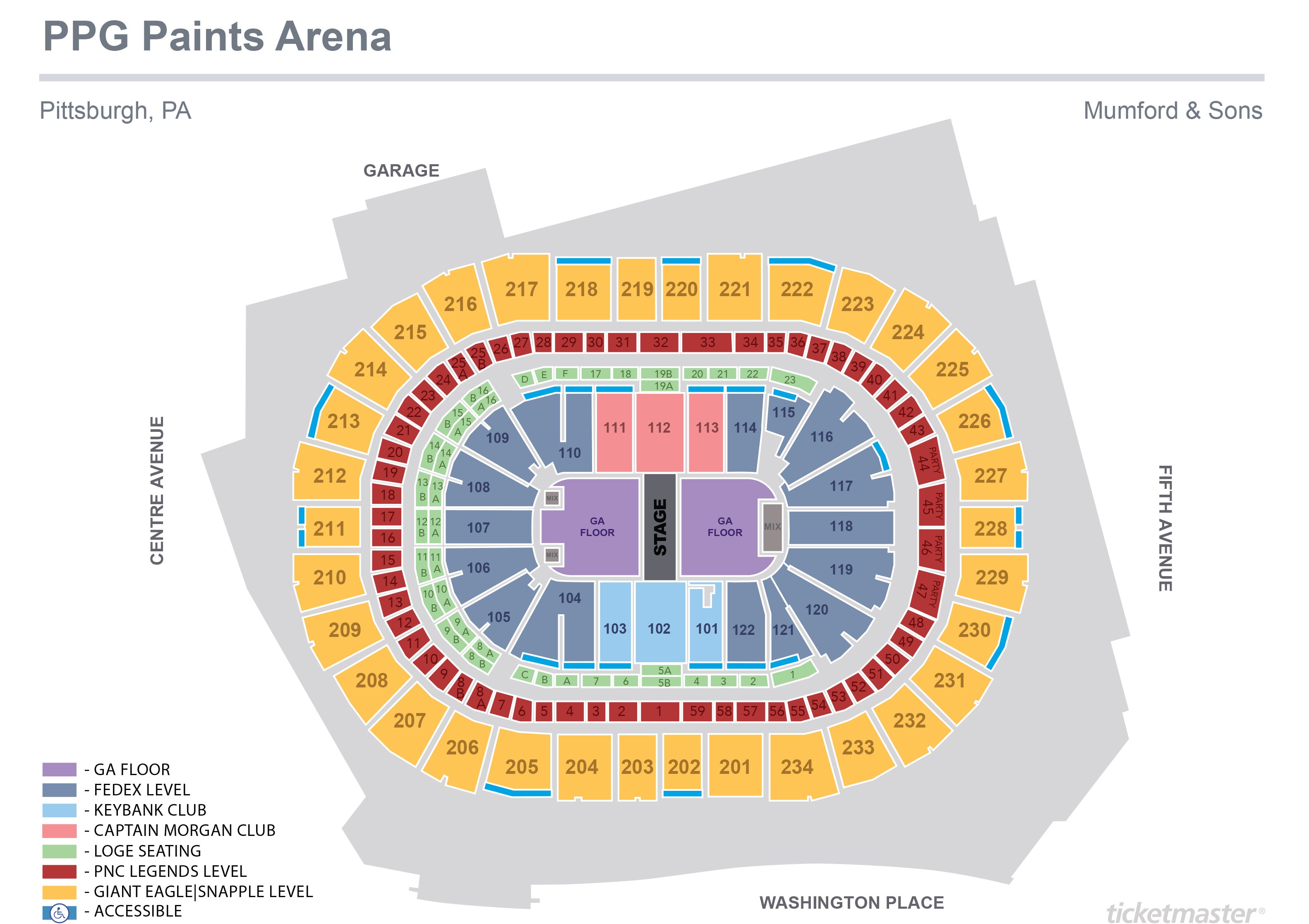 Mu Arena Seating Chart