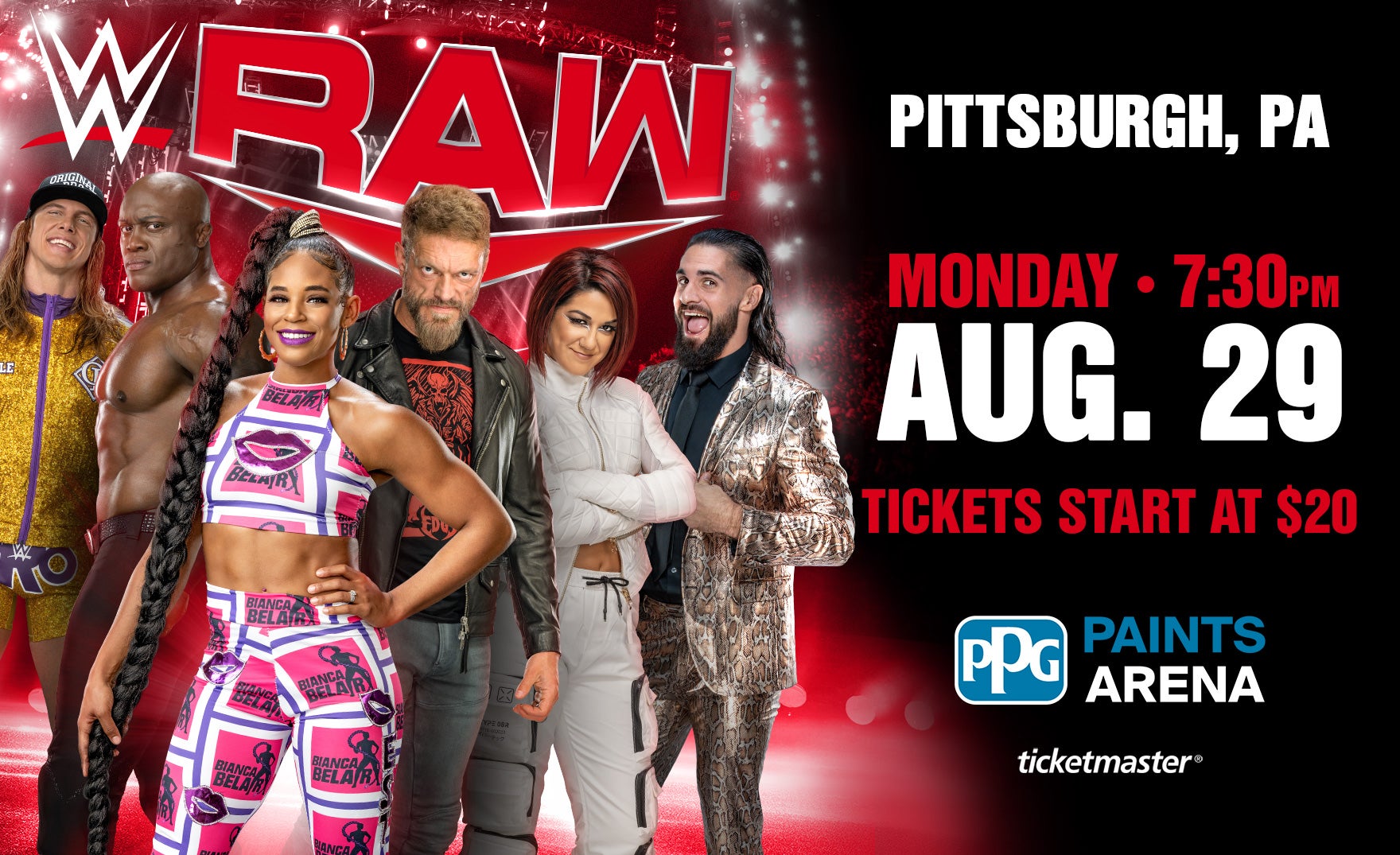 WWE Monday Night Raw PPG Paints Arena
